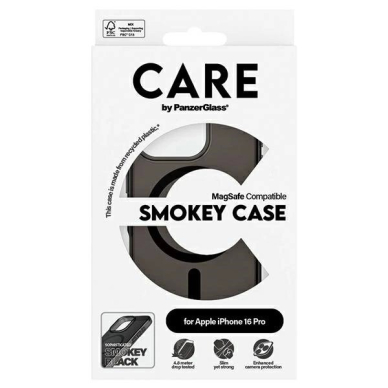 iPhone 16 Pro – CARE by PanzerGlass Flagship dėklas 6.3" - Pilkšvas/Pilkšvas MagSafe 1350 3