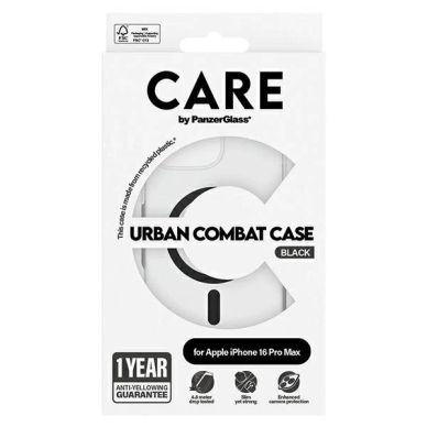 iPhone 16 Pro Max – CARE by PanzerGlass Flagship dėklas 6.9" - Juodas/Juodas MagSafe 1348 3