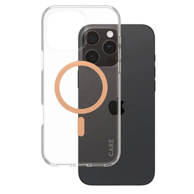 iPhone 16 Pro Max – CARE by PanzerGlass Flagship dėklas 6.9" - Persikinis MagSafe 1376 1
