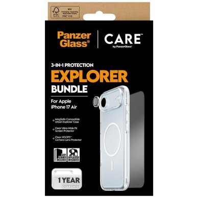 iPhone Air CARE by PanzerGlass Flagship Explorer 3in1 rinkinys (dėklas + stiklas + kameros apsauga) 4 iPhone Air CARE by PanzerGlass Flagship Explorer 3in1 rinkinys (dėklas + stiklas + kameros apsauga) 4