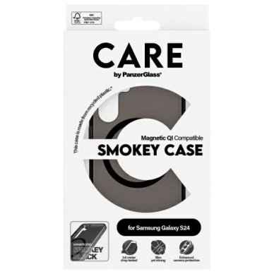 Samsung Galaxy S24 CARE by PanzerGlass Flagship QI dėklas - juodas 3