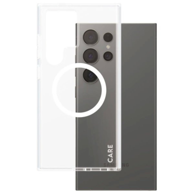 Samsung Galaxy S24 Ultra CARE by PanzerGlass Flagship QI dėklas - permatomas 1