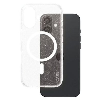 iPhone 16 – CARE by PanzerGlass Flagship Star Lit dėklas 6.1" - Baltas/Baltas MagSafe 1341 1
