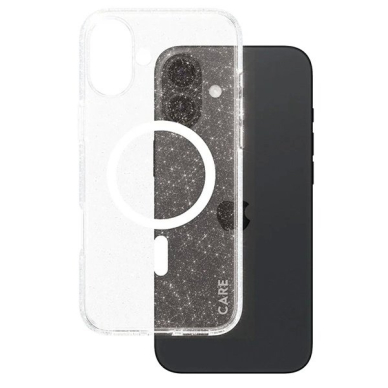 iPhone 16 Plus – CARE by PanzerGlass Flagship Star Lit dėklas 6.7" - Baltas/Baltas MagSafe 1343 1