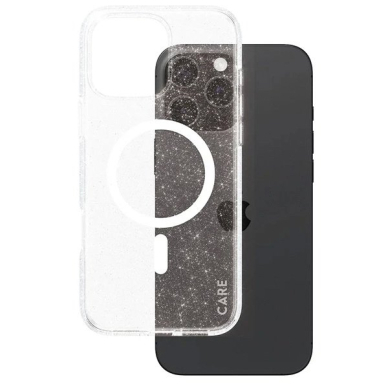 iPhone 16 Pro Max – CARE by PanzerGlass Flagship Star Lit dėklas 6.9" - Baltas/Baltas MagSafe 1344 1