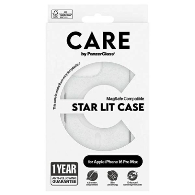 iPhone 16 Pro Max – CARE by PanzerGlass Flagship Star Lit dėklas 6.9" - Baltas/Baltas MagSafe 1344 3