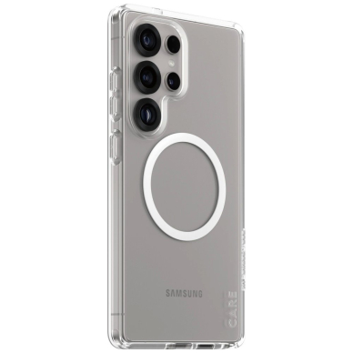 CARE by PanzerGlass Flagship Urban Combat White QI Dėklas Samsung Galaxy S25 Ultra - Permatomas 1 CARE by PanzerGlass Flagship Urban Combat White QI Dėklas Samsung Galaxy S25 Ultra - Permatomas 1