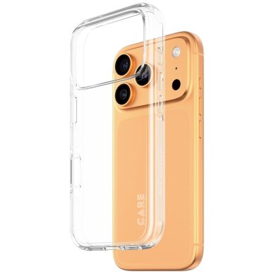 iPhone 17 Pro dėklas CARE by PanzerGlass Flagship Urban Explorer su skaidriu rėmeliu – skaidrus 1