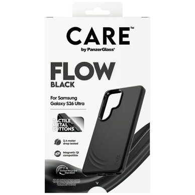 Samsung Galaxy S26 Ultra CARE by PanzerGlass Flow Qi dėklas – juodas 5