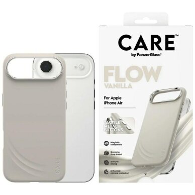 iPhone Air CARE by PanzerGlass FLOW MagSafe dėklas – smėlinis