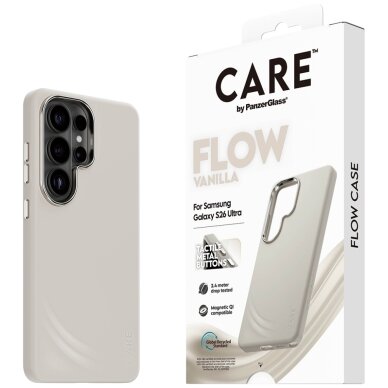 Samsung Galaxy S26 CARE by PanzerGlass Flow Vanilla Qi dėklas – smėlio spalvos 4 Samsung Galaxy S26 CARE by PanzerGlass Flow Vanilla Qi dėklas – smėlio spalvos 4