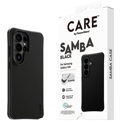 Samsung Galaxy S26 Ultra CARE by PanzerGlass Samba Black Qi dėklas – juodas 4