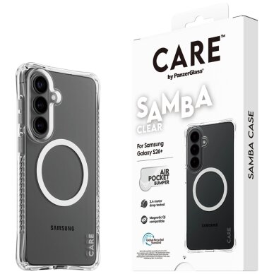 Samsung Galaxy S26+ CARE by PanzerGlass Samba Transparent Qi dėklas – skaidrus 4