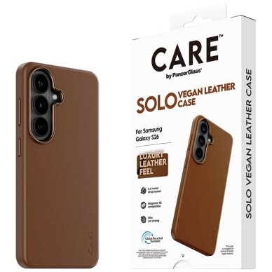 Samsung Galaxy S26 CARE by PanzerGlass Solo dėklas – rudas 4