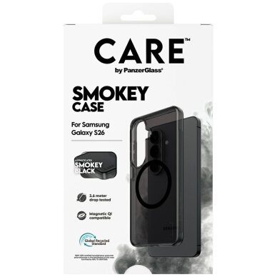 Samsung Galaxy S26 CARE by PanzerGlass Urban Explorer Smokey Qi dėklas – juodas 5