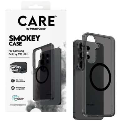 Samsung Galaxy S26 Ultra CARE by PanzerGlass Urban Explorer Smokey Qi dėklas – juodas 3