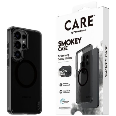 Samsung Galaxy S26 Ultra CARE by PanzerGlass Urban Explorer Smokey Qi dėklas – juodas 4