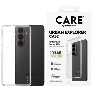 Samsung Galaxy S26+ CARE by PanzerGlass Urban Explorer dėklas – skaidrus Samsung Galaxy S26+ CARE by PanzerGlass Urban Explorer dėklas – skaidrus