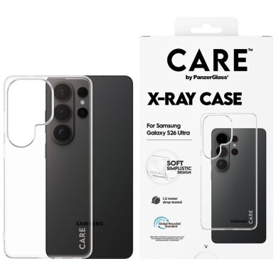Samsung Galaxy S26 Ultra CARE by PanzerGlass X-Ray dėklas – skaidrus