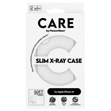 iPhone 16 – CARE by PanzerGlass X-Ray Soft Basic dėklas 6.1" - Skaidrus 1441 3