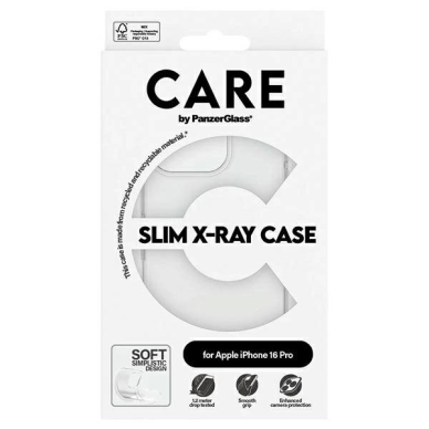 iPhone 16 Pro – CARE by PanzerGlass X-Ray Soft Basic dėklas 6.3" - Skaidrus 1442 3