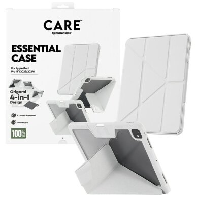 iPad Pro 13" 2024 / 2025 Care by PanzerGlass Y Fold dėklas – šviesiai pilkas 3