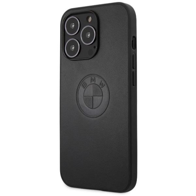 Dėklas BMW Leather Emboss BMHCP13LREELK iPhone 13 Pro / 13 Juodas 1 Dėklas BMW Leather Emboss BMHCP13LREELK iPhone 13 Pro / 13 Juodas 1