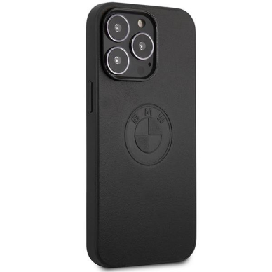 Dėklas BMW Leather Emboss BMHCP13LREELK iPhone 13 Pro / 13 Juodas 3 Dėklas BMW Leather Emboss BMHCP13LREELK iPhone 13 Pro / 13 Juodas 3