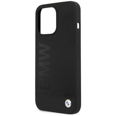 Dėklas BMW Silicone Signature Logo BMHCP13LSLBLBK iPhone 13 Pro / 13 Juodas 5