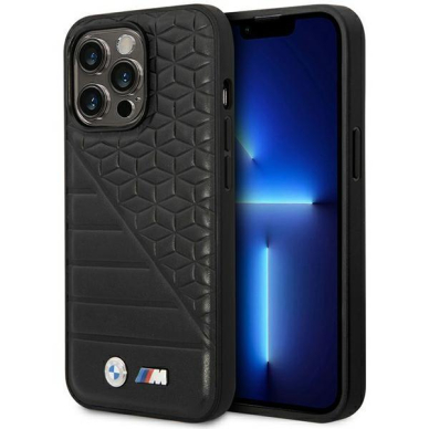 Dėklas BMW Bi Pattern BMHCP14L22PMGK iPhone 14 Pro Juodas
