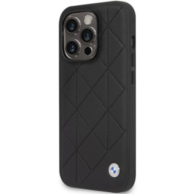 Dėklas BMW Leather Quilted BMHCP14L22RQDK iPhone 14 Pro Juodas 1 Dėklas BMW Leather Quilted BMHCP14L22RQDK iPhone 14 Pro Juodas 1