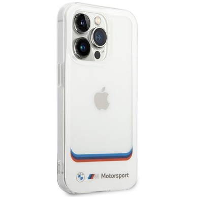 Dėklas BMW Transparent Center BMHCP14X22HMCH iPhone 14 Pro Max Baltas 3