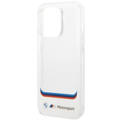 Dėklas BMW Transparent Center BMHCP14X22HMCH iPhone 14 Pro Max Baltas 5