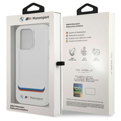 Dėklas BMW Transparent Center BMHCP14X22HMCH iPhone 14 Pro Max Baltas 7