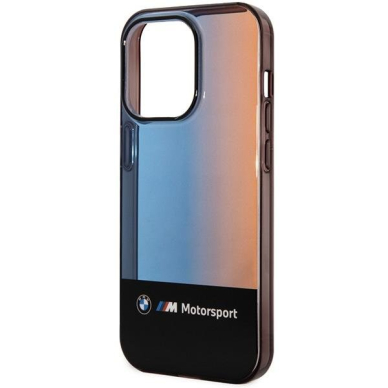Dėklas BMW Half Tricolor BMHCP14X22HMGK iPhone 14 Pro Max Juodas 5