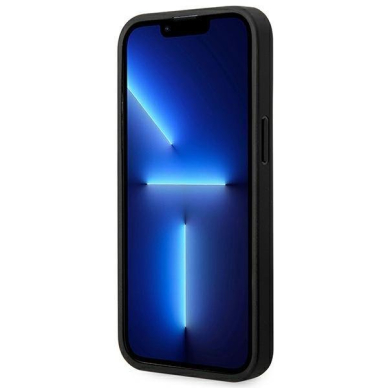 Dėklas BMW BMHMP14X22PTDK iPhone 14 Pro Max 6.7 "Juodas / Juodas Leather Stamp Tricolor Magsafe 4 Dėklas BMW BMHMP14X22PTDK iPhone 14 Pro Max 6.7 "Juodas / Juodas Leather Stamp Tricolor Magsafe 4