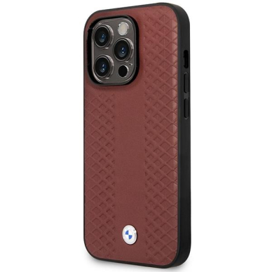 Dėklas BMW Leather Diamond Pattern MagSafe BMHMP14X22RFGR iPhone 14 Pro Max Bordo 1 Dėklas BMW Leather Diamond Pattern MagSafe BMHMP14X22RFGR iPhone 14 Pro Max Bordo 1