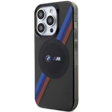 Dėklas BMW Tricolor Stripes MagSafe BMHMP14XHDTK iPhone 14 Pro Max Pilkas 1 Dėklas BMW Tricolor Stripes MagSafe BMHMP14XHDTK iPhone 14 Pro Max Pilkas 1
