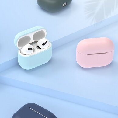 Dėklas AirPods 2 / AirPods 1 silicone soft Baltas (case C) 2 Dėklas AirPods 2 / AirPods 1 silicone soft Baltas (case C) 2