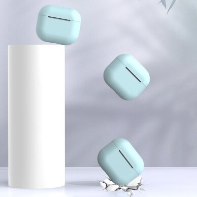 Dėklas AirPods 2 / AirPods 1 silicone soft Baltas (case C) 5 Dėklas AirPods 2 / AirPods 1 silicone soft Baltas (case C) 5