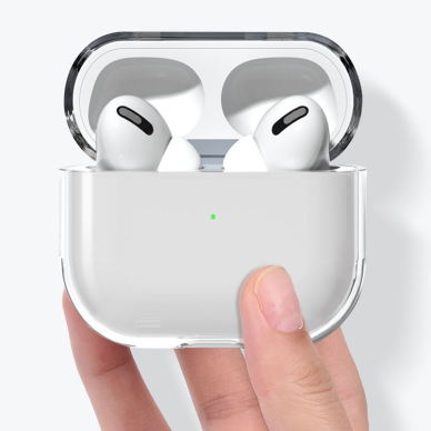 Dėklas ausinėms  AirPods 3 hard and strong cover for headphones transparent (case A) 1
