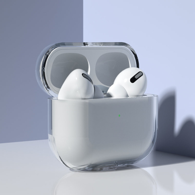 Dėklas ausinėms  AirPods 3 hard and strong cover for headphones transparent (case A) 2