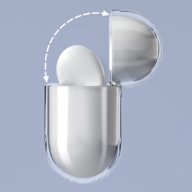 Dėklas ausinėms  AirPods 3 hard and strong cover for headphones transparent (case A) 4