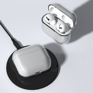 Dėklas ausinėms  AirPods 3 hard and strong cover for headphones transparent (case A) 7