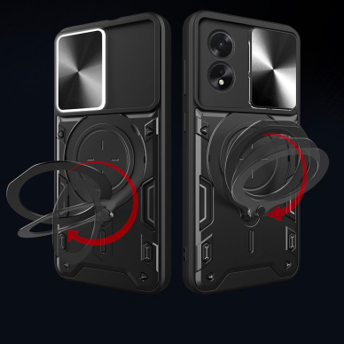 Akcija! Dėklas Xiaomi Redmi 13 / Poco M6 4G - Techsuit CamGuard Pro - raudonas  3