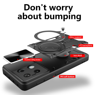Akcija! Dėklas Xiaomi Redmi Note 13 Pro 5G / Poco X6 - Techsuit CamGuard Pro - juodas  1