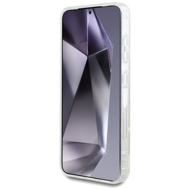 Samsung Galaxy S25 – Karl Lagerfeld Button Choupette Head Printed Logo MagSafe dėklas - Baltas 4