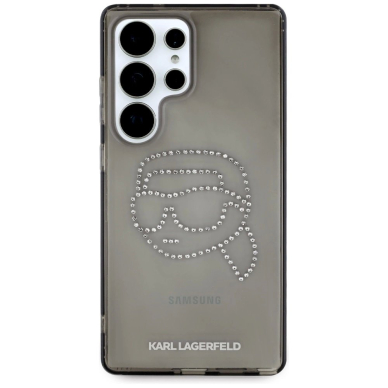 Dėklas Karl Lagerfeld Rhinestones Karl Head Logo Samsung Galaxy S25 Ultra Juodas 2