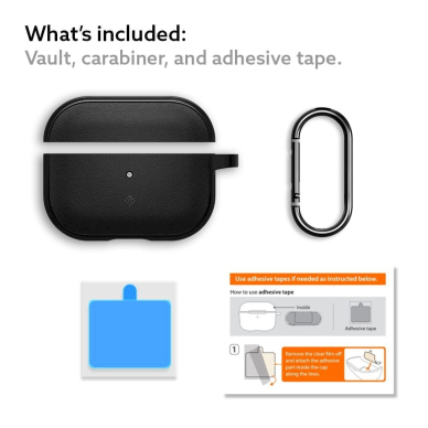 Apple AirPods Pro 1 / 2 Caseology Vault dėklas – juodas 10