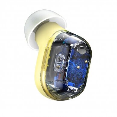 [Užsakomoji prekė] Ausinės Bluetooth Wireless - Baseus Encok WM01 (NGTW240011) - Geltonos 5